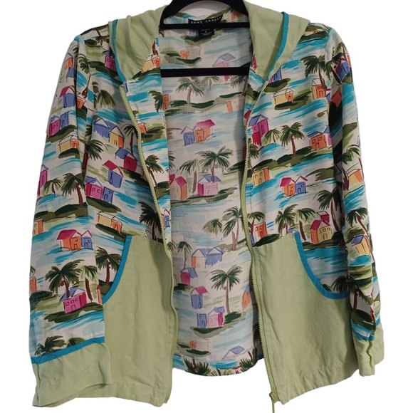 Anne Carson 100% Silk hoodie jacket blazer Size S - Picture 6 of 11